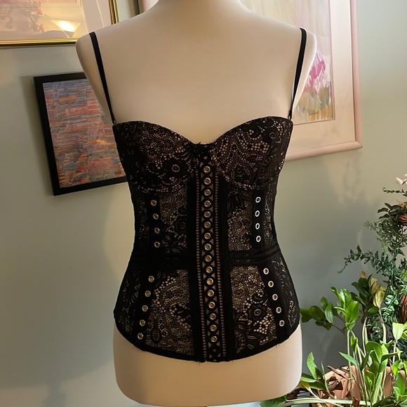 Victoria secret grommet lace adjustable corset - Picture 2 of 5